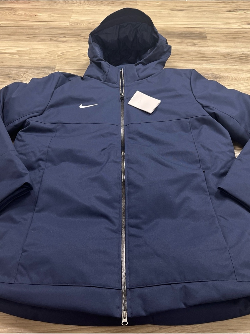 Nike 550 Down Hooded Parka Football Team Issued Navy Men’s Large DJ6526-419 NWT